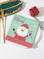 Christmas Party Napkins Disposable Dinner Serviettes Santa Claus Christmas Tree Gifts Flower Element Style Art Decoupage Napkins