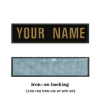 10X2.5cm Embroidery Custom Name Text Patch Stripes Badge Iron On Or Sew On Or  Patches For