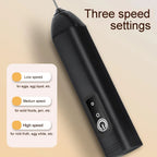Handheld Milk Frother Wand Rechargeable Foam Stirrer Whisk Cappuccino Foam Maker for Milk Latte Chocolate Coffee Cafe Home