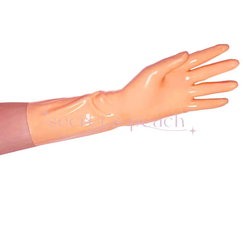 Ready to ship Latex Cosplay Glooves Skin Color Seamless Unisex 0.4MM Gummi