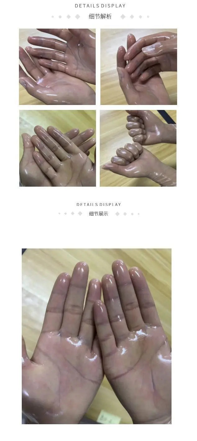 Latex Gloves Ultra-thin Transparent Rubber Finger Gloves Adult Unisex Sexy Lingerie Accessories High Elasticity Tight Fitting