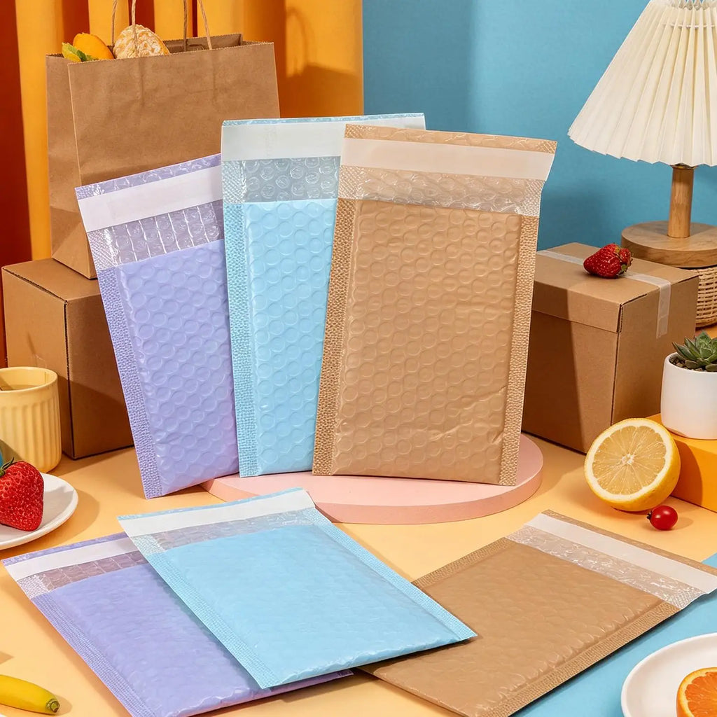 10-100pcs Green Blue Poly Bubble Mailers Padded Envelopes Self Seal Padded Envelopes Gift Bags Black Packaging Envelope