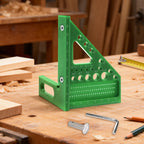 ABS Multi-Angle Measuring Mini Ruler, 45/90 Degree Woodworking Square Protractor, Miter Triangle Ruler Layout Measuring Tool