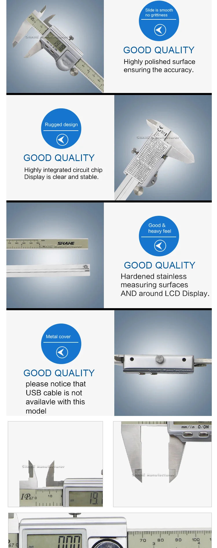 150 mm IP67 Waterproof Digital Vernier Caliper Ruler Vernier Caliper Micrometer Digital Calipers Paquimetro Digital 150 mm