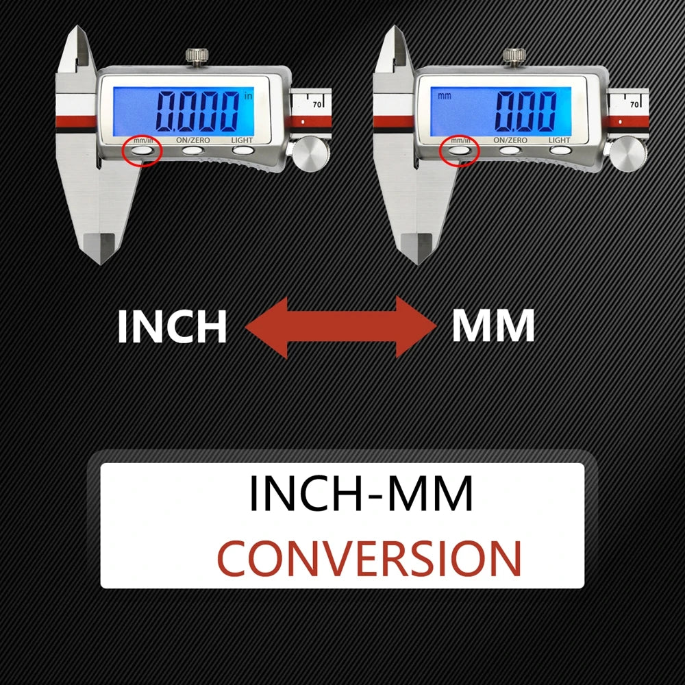 MaxGeek Rechargeable Digital Vernier Caliper with Back Light Function USB-C Charging Measuring Tools 150mm/200mm/300mm