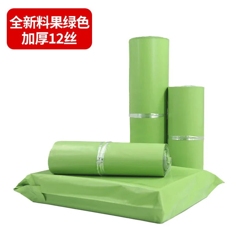 20PCS Courier Bag Envelope Green Packaging Delivery Bag Waterproof Self Adhesive Seal Pouch Mailing Bags Plastic Transport Bag
