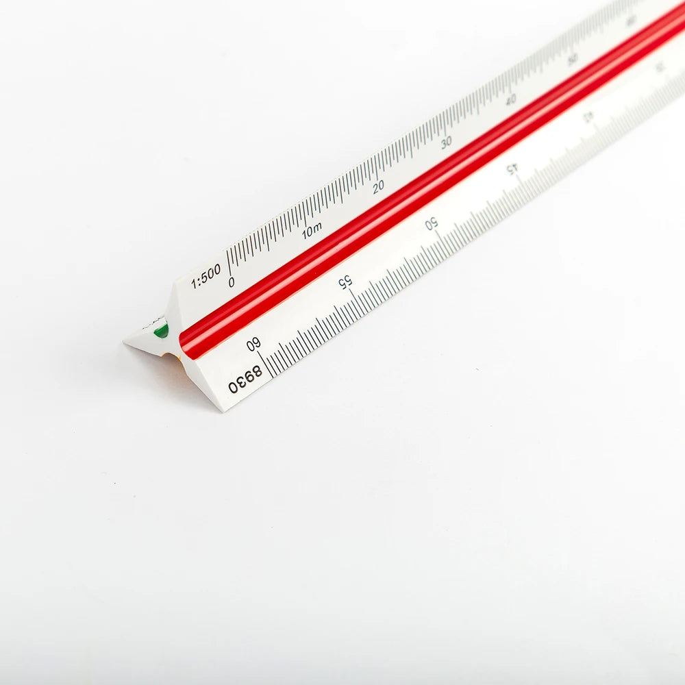 DELI Triangular Scale Ruler Drafting Tool for Architects Engineers and Students, Technical Drawing Ruler Stationery Supplies