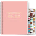 1Pc A4 Monthly Planner and Calendar Book 2 Year Monthly, Large Grid Monthly Organizer with Notes Pages, with 3 Stickers
