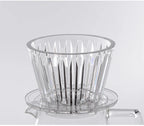 TIMEMORE B75 Basket Coffee Dripper Crystal Eye Pour Over Coffee Filter PCTG 1-2Cups Coffee Maker Flat Bottom Increase Uniformity