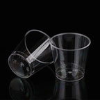 50Pcs Kitchen Party Shot Glasses Jelly Cups Tableware Tasting 30ML Disposable Mini Clear Plastic Cup Outdoor Picnic Birthday