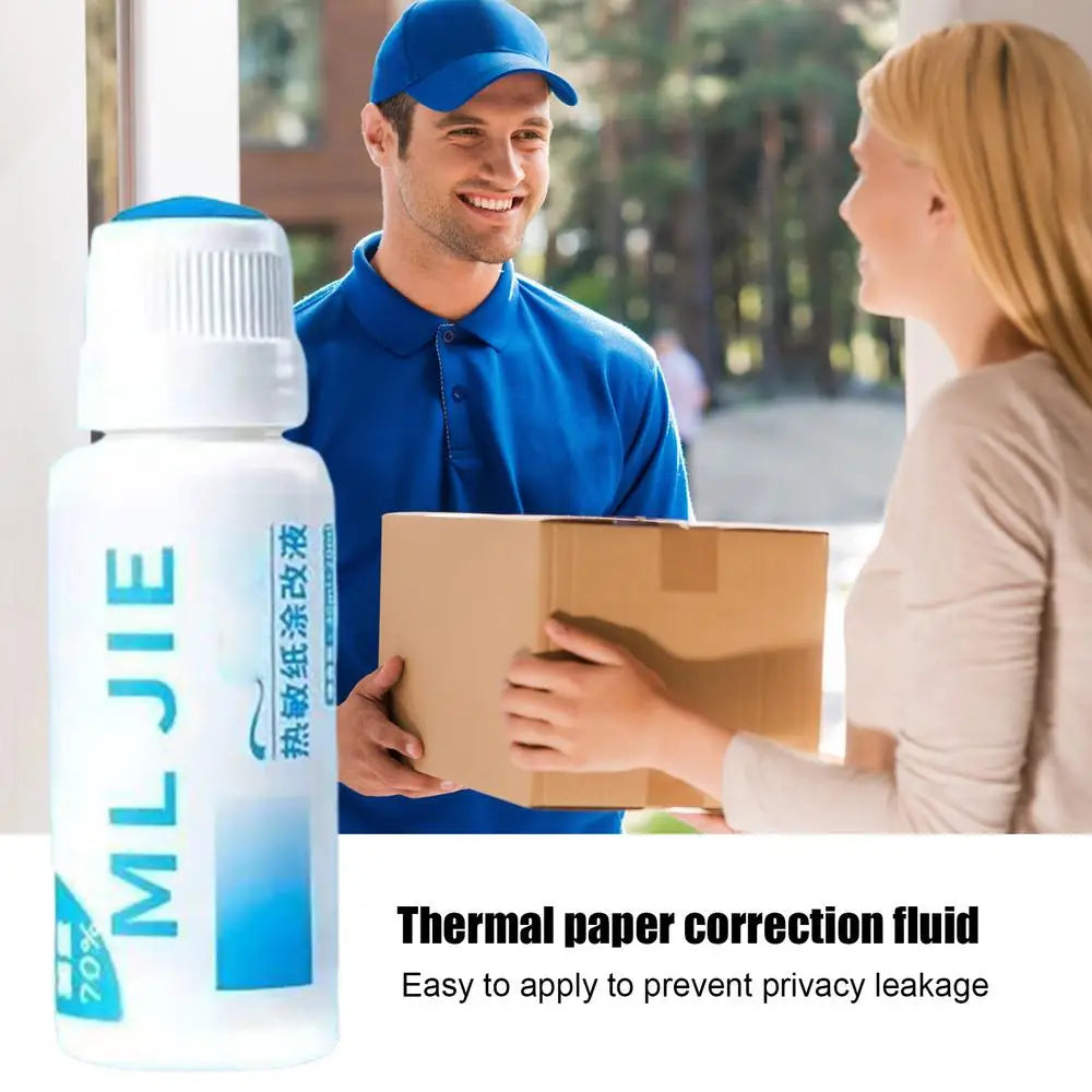 Privacy Protection Roller Privacy Protection Portable Thermal Paper Data Fluid Roller Stamper Correction Fluid Security Stamp