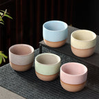 100/180/230ml Ceramic Coffee Cup Handmade Ceramic Round Japanese Tea Cup Easy To Clean BPA Free Suitable for Coffee Latte Tea