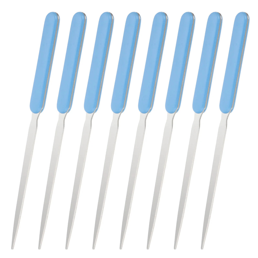 2-8Pcs Letter Opener Stainless Steel Lightweight Handle Envelope Opener Mail Opener Letter Slitter for Package Box Open 4Colors
