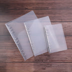 Creative transparent twill pp binder shell a6 a5 six-hole b5 nine-hole folder