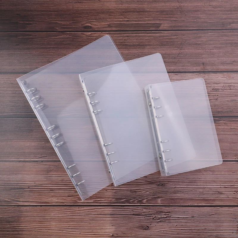 Creative transparent twill pp binder shell a6 a5 six-hole b5 nine-hole folder
