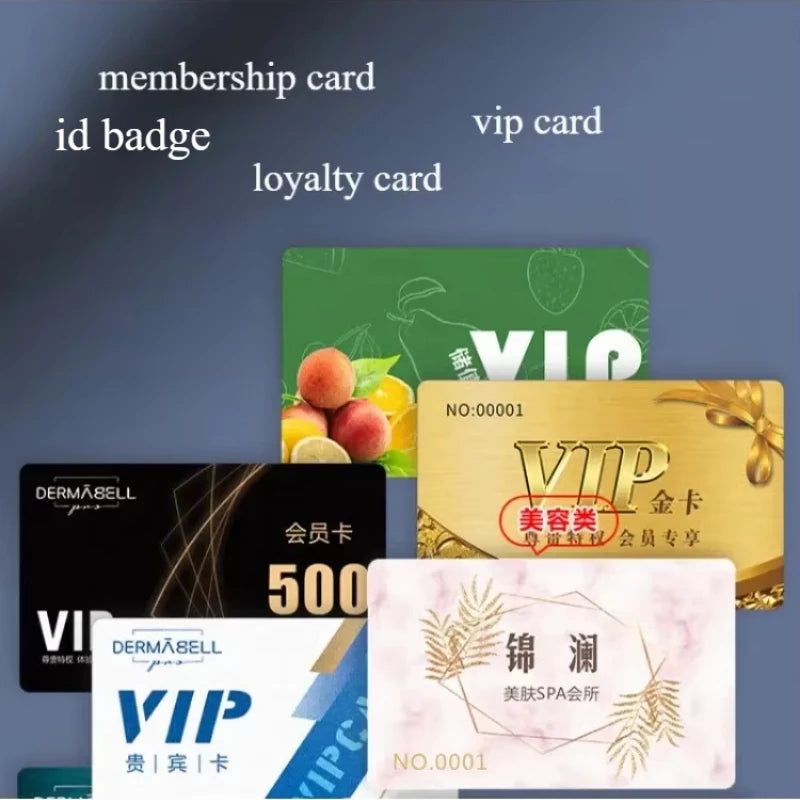 20/50/100PCS Free Custom Thickened Plastic Business Loyalty Card Membership Card Vip Cards Personalized LOGO 0.76mm PVC