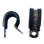 10pcs urable Rubber Lined P Clips Wiring Hose Clamp Pipe Cable Mounting Fix Fasteners Metal Hardware Electrical Fittings