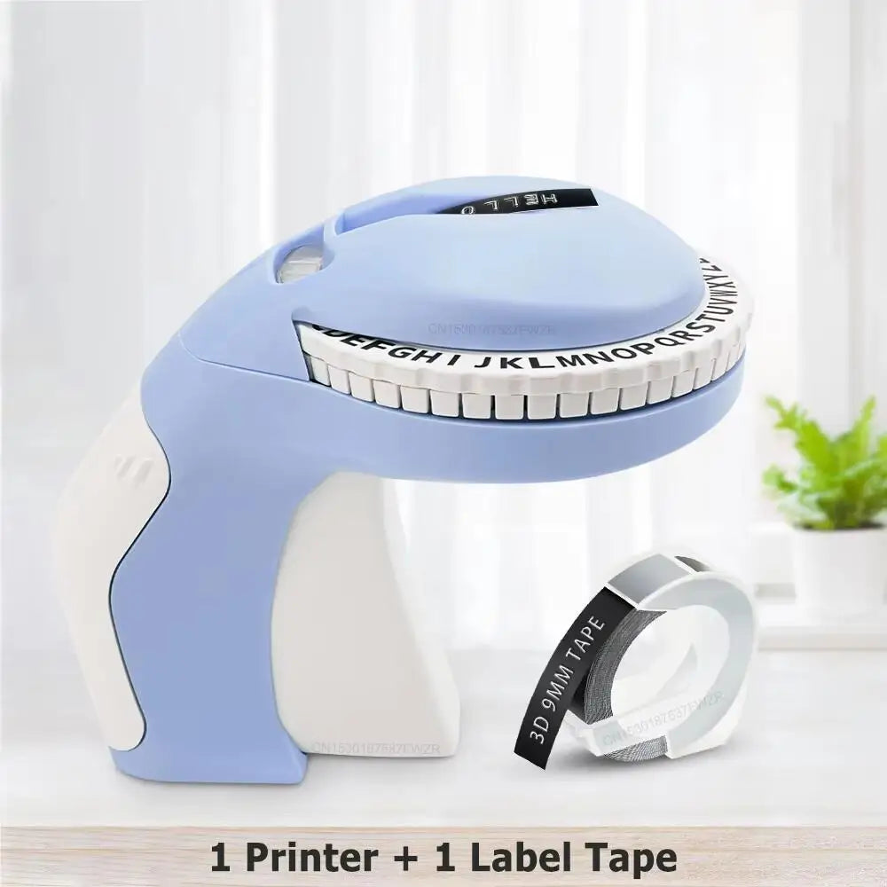Dymo Labeller B90 3D Embossing Label Maker similar to Dymo 12965 Motex E101 Labeling Machine Compatible Dymo 3D Embossing Tapes