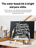 1/3 Pcs White Liquid Chalk Painting, Marking Erasable Dust-free Water-soluble Marking Pen School Classroom Office Supplies