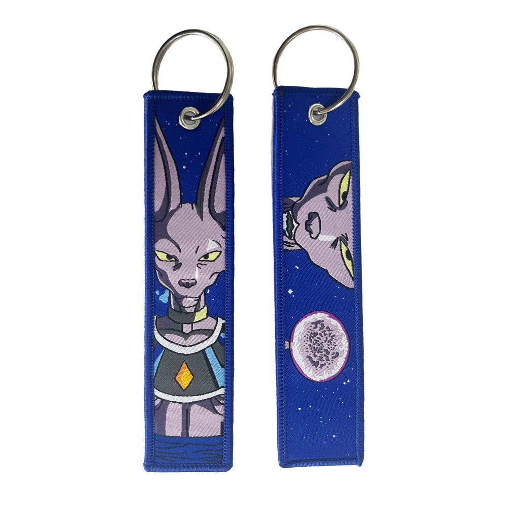 Dragon Ball Embroidery Cool Keychain Lanyard Anime Manga Series Badge Holder USB Pendant Portable Key Lanyard Accessories