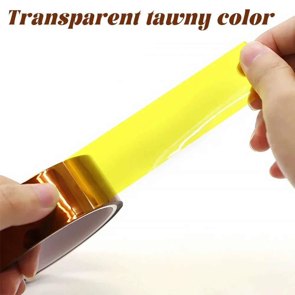 5-40mm Kapton Tape Polyimide Adhesive Insulating Adhesive Tape Каптоновый Скотч Heat Tape for Board Protection