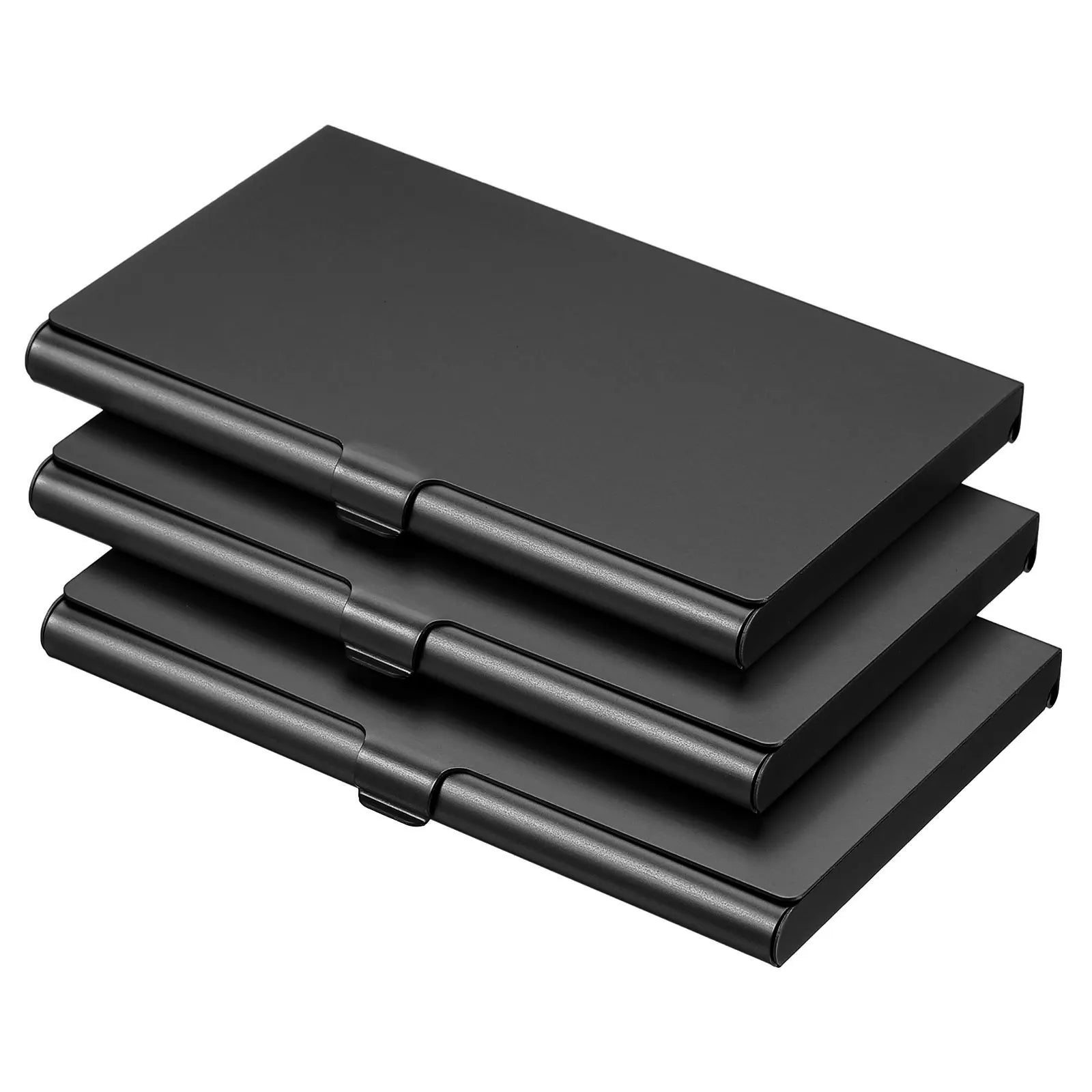 1/2/3Pcs Business Card Holder Metal Box Cover Credit Card Holder Aluminum Alloy Flip Cover Slim Name Cards Case for Women Men