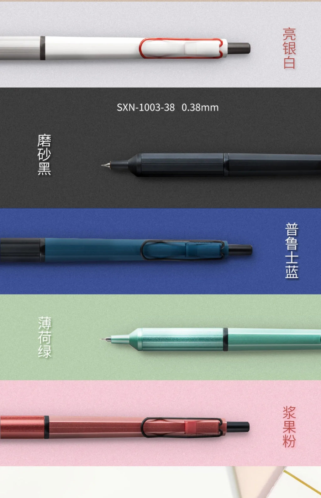 Japan UNI JETSTREAM EDGE Ultra Fine Ballpoint Pen,SXN-1003 Metal 0.28/0.38mm Fast-Drying for business,signing,Japanese Stationer