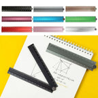 High Quality 30cm Folding Ruler Aluminum Alloy Multifunctional Stationery Ruler Drawing Measuirng Tool Metal Ruler Students