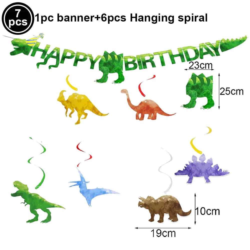 Jurassic Dinosaur Party Dinosaur Fossil Disposable Tableware Plate Cup Napkins Dinosaur Theme Birthday Party Decor Supplies