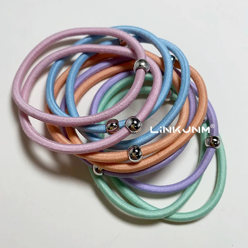 10PCS New Girls Elastic Hair Rubber Bands Kids Headbands Women Hair Tie Hair Gum Ponytail Hair Holders Hair Accessories