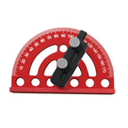 Precision Pocket Ruler or Ruler Positioning Block, Aluminum Alloy Angle Protractor 0-180°Angle Finder Scriber Line Marking Gauge