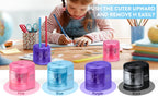 Eagle Auto Pencil Sharpener, Battery or USB Operated, Dual Holes, Dual Blades,  Portable,Office,School Supplies Stationery
