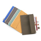 Canvas Zipper Card Holder for Travel Notebook, Canvas Storage Bag File Folder Refill Insert for Standard Journals Stationery