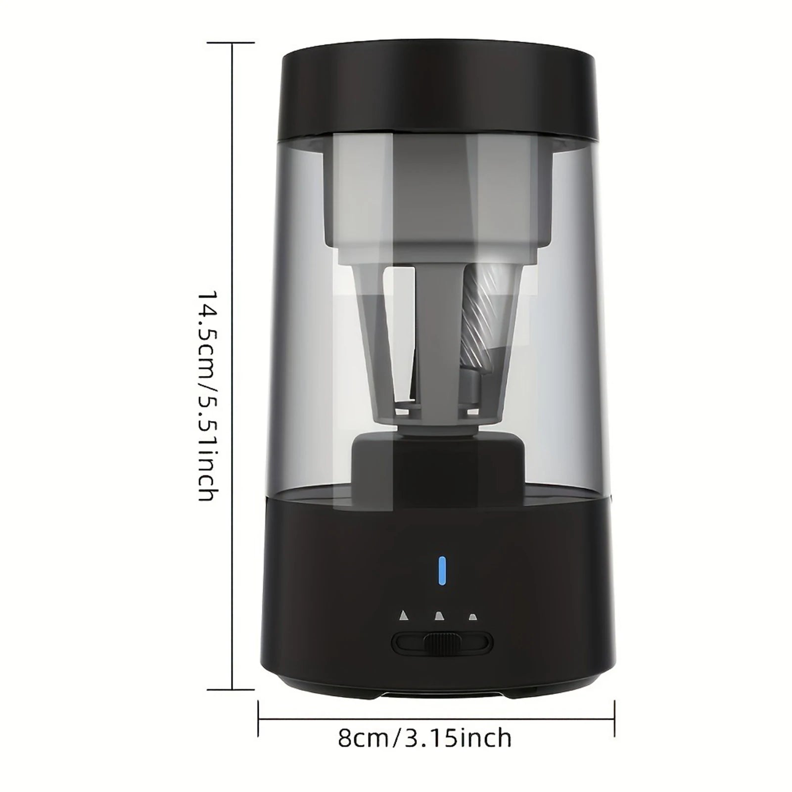 Automatic Electric Pencil Sharpener Portable Battery Powered for 6-8mm Pencil Support Hexagonal/ Triangular/ Round pencils