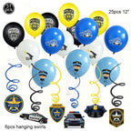 Police Party Plates Napkins Police Birthday Party Tableware Set Police Officer Car Party Decorations Favors Police Theme Party