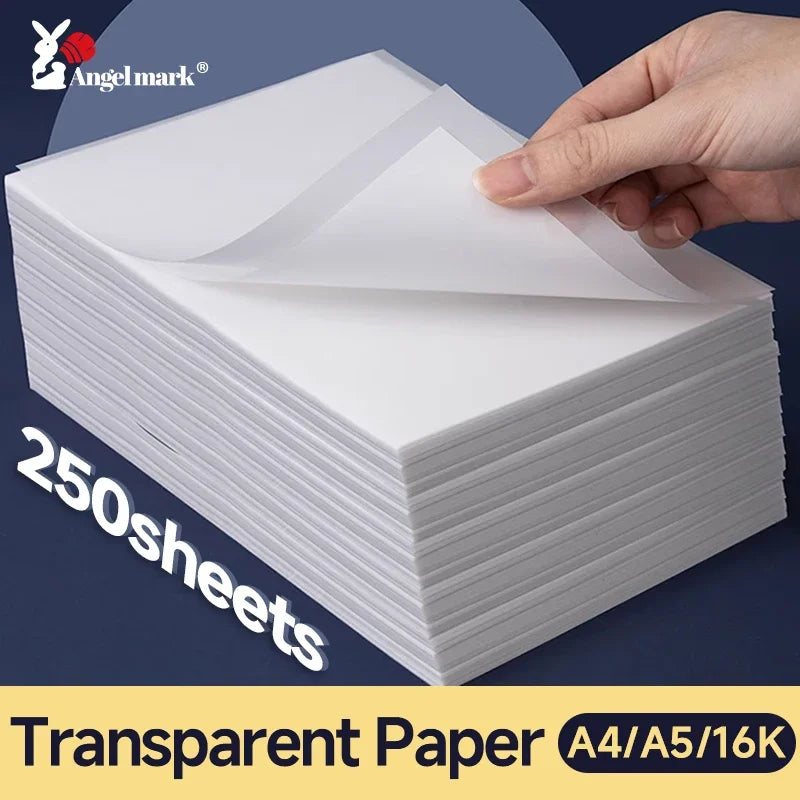 Translucent Tracing Paper 16K/A4/A5 Premium Trace Copy Paper for Drawing, Calligraphy, Sketching Painting Craft & Art Supplies
