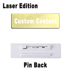 2PCS Mirror Stainless Steel Custom Name Tag Engraved Personalized Work Badge Business Identification Metal ID Name Plate