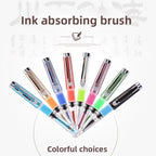 9 Color Piston Brushes Calligraphy Brushes Watercolor Brushes Paint Pen Stationery Art Schoo Supplies for Chinese Painting