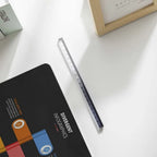 Transparent Straight Ruler High Quality 20CM Acrylic Scale Ruler Gradient Color Quadrangular Ruler Creative Stationery