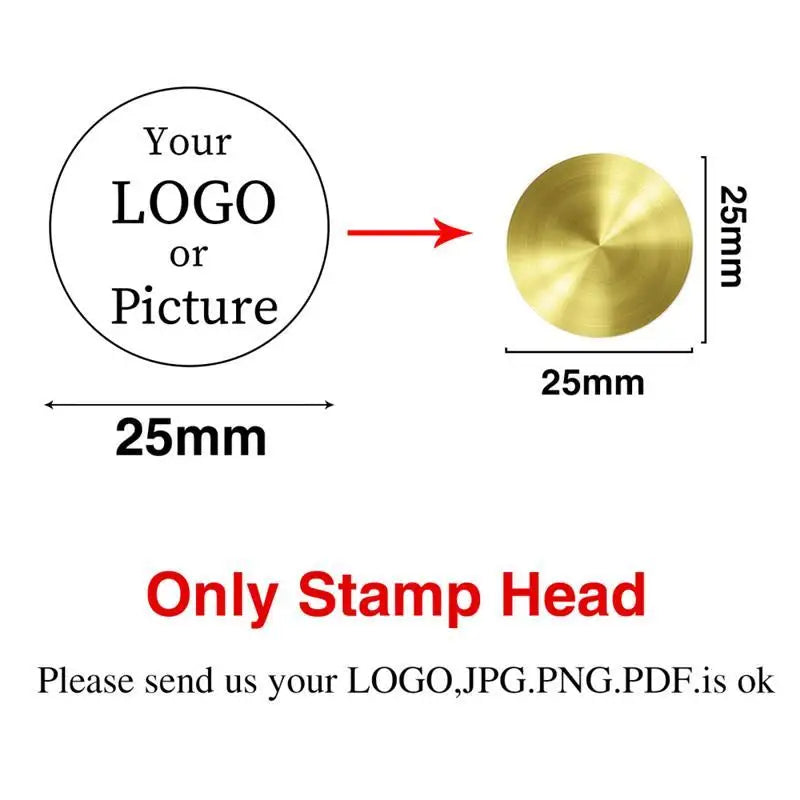 Custom Stamps Personalized Logo Metal Stamps Custom Wax Seals Stamps Customize Your Own Logo Gift Stamps Invitation Stamps