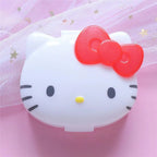 Sanrios Mini Organizer Case Anime Hellokittys Travel Pill Organizer Cute Mymelody Portable Medicine Vitamin Holder Containers