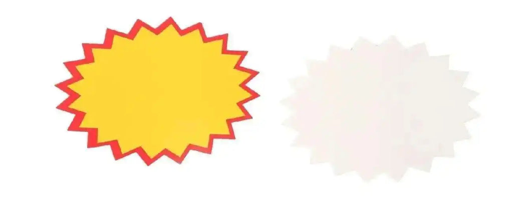 Burst Sign With Mid Flap Shelf Data Channel Pvc Star Pricecard Split Bursts Price Tag Card Pop Advertising Promotion Ticket