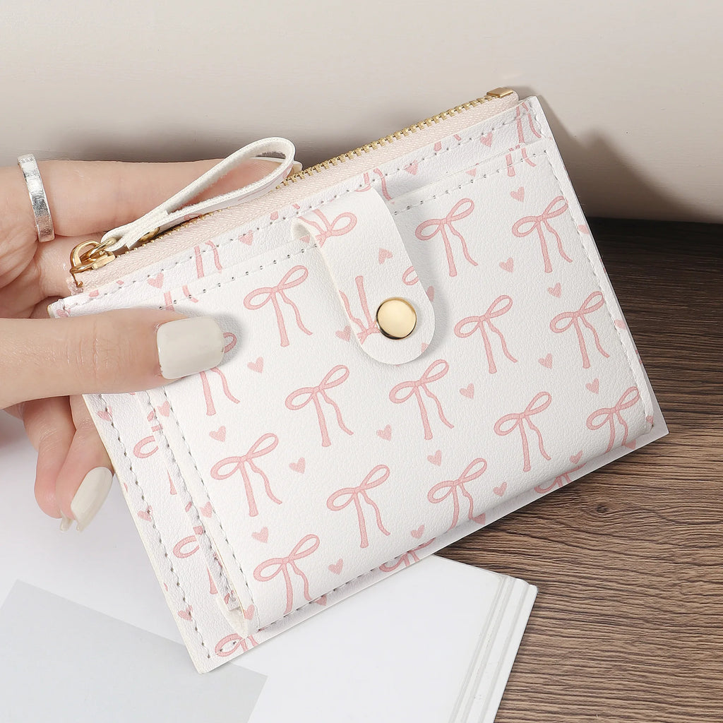 Ultra-Thin Zipper Card Wallet for Cash ID Credit Cards Coins, Lightweight Portable Pocket Money Holder