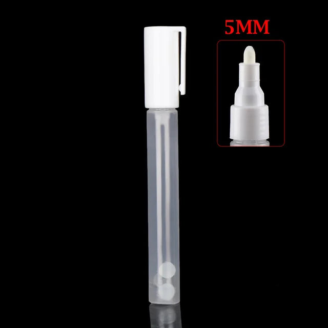Creative Plastic Empty Pen Rod 3mm 5mm 6.5mm 8mm 10mm Barrels Tube for Graffiti Pens Liquid Chalk Markers Paint Pen Accessories
