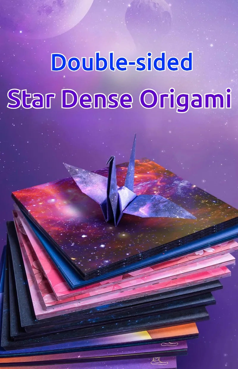 50pcs Creative Square Star Sky Constellations Origami Paper Kid DIY Handmade Double-sided Coloring Fold Craft Paper Art Gift