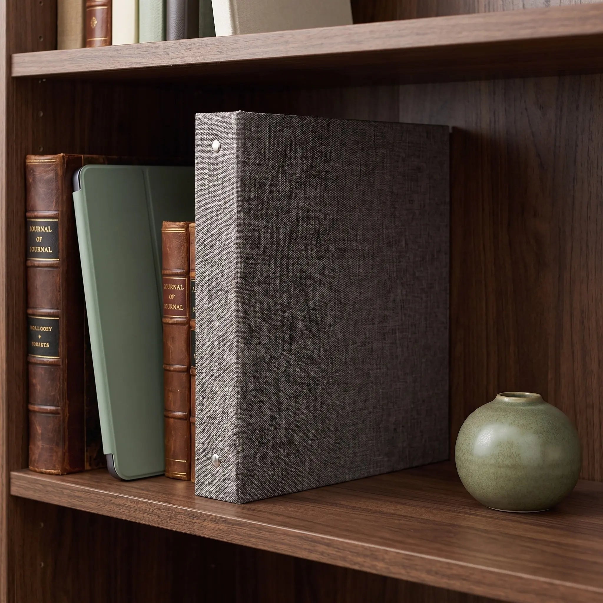 Loose-Leaf Notebook Cover Fabric Binder Refillable 3-Ring Binder Suitable for Paper Documents Music Scores Notebook
