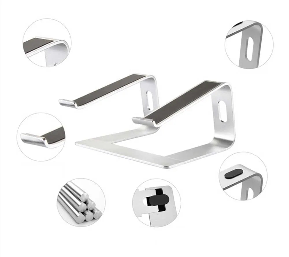 Laptop Stand Holder Aluminum Stand For MacBook Portable Laptop Stand Holder  Desktop Holder Notebook PC Computer Stand