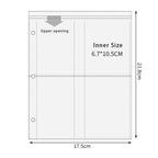 A5 3/7 Ring Binder Transparent Photo Album PP Inner Page Sleeves 1/2/4/6-Grid DIY Photocard Collect Book For 3 4 5 6 7 Inch Card