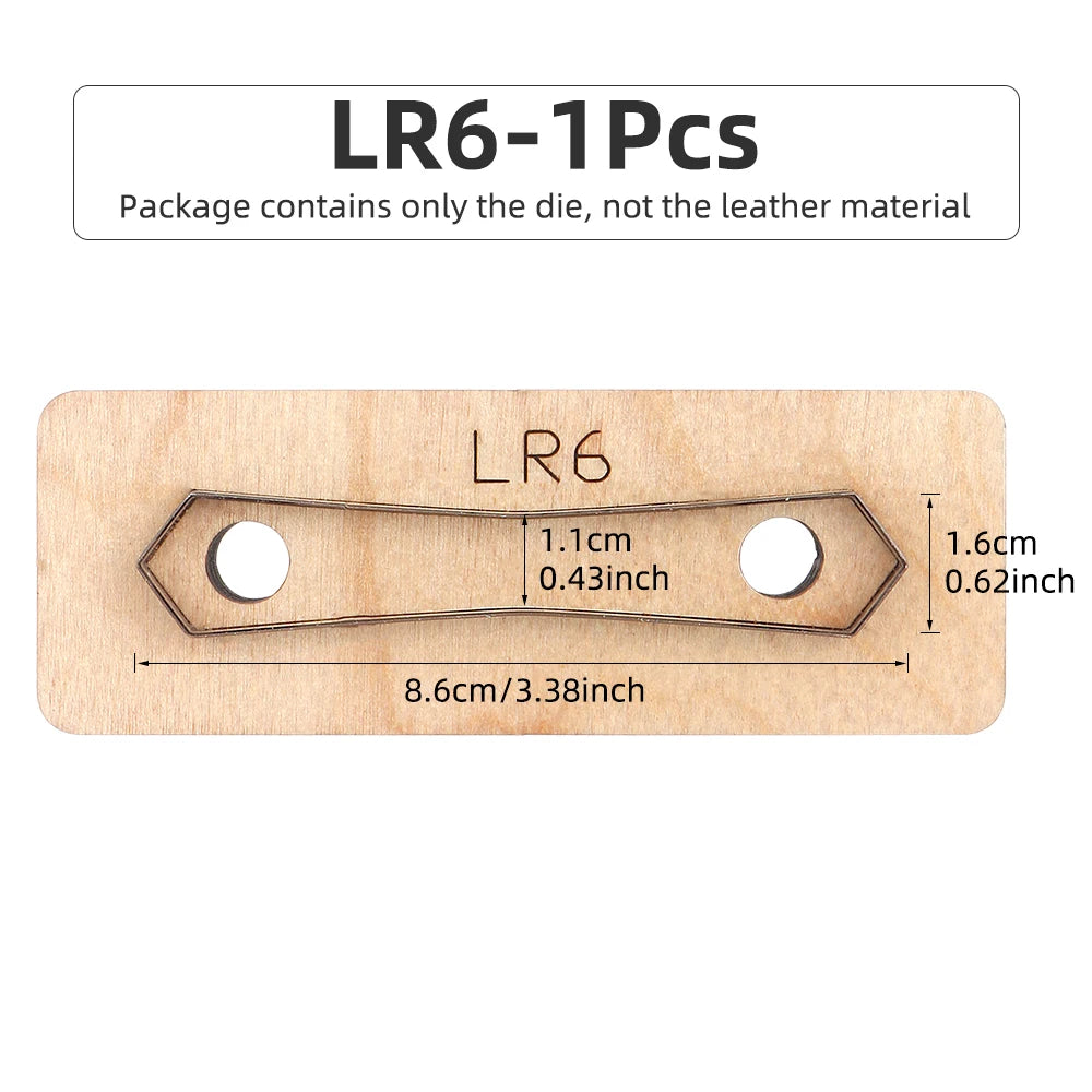 QJH Zipper Leather Cutting Die Cut Mold, Leather Punch Die Set, Leather Crafts Kraft Tool, Handmade Cutters - Bag Zipper Pullers
