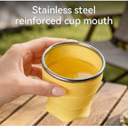 Collapsible Silicone Water Cup – Portable, Leak-Proof & BPA-Free for Travel, Hiking, Camping, Gym, Office